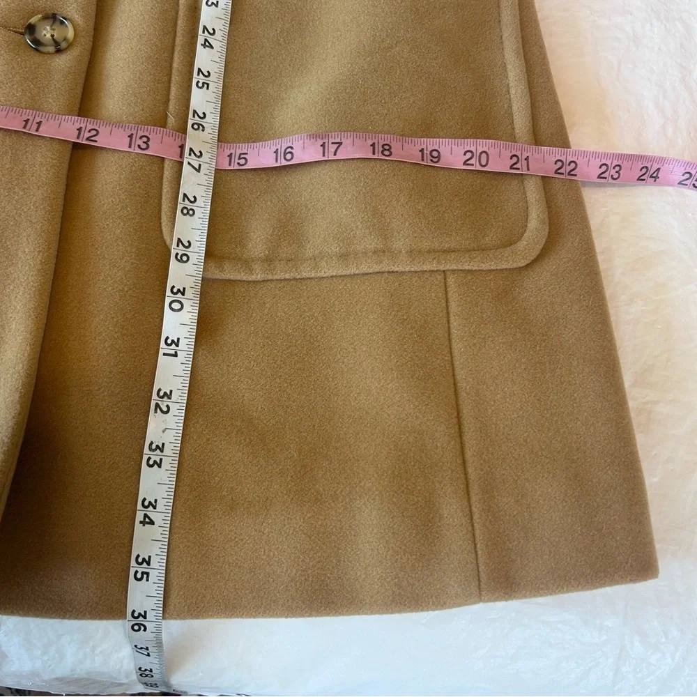 Pendleton Vintage Cashmere Wool Pea Coat Camel Womens Size 8P USA
